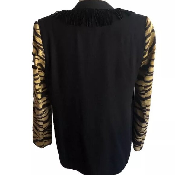 Vintage Criscione New York Cach'e Blazer/Jacket with Fringe Size S - Picture 4 of 6